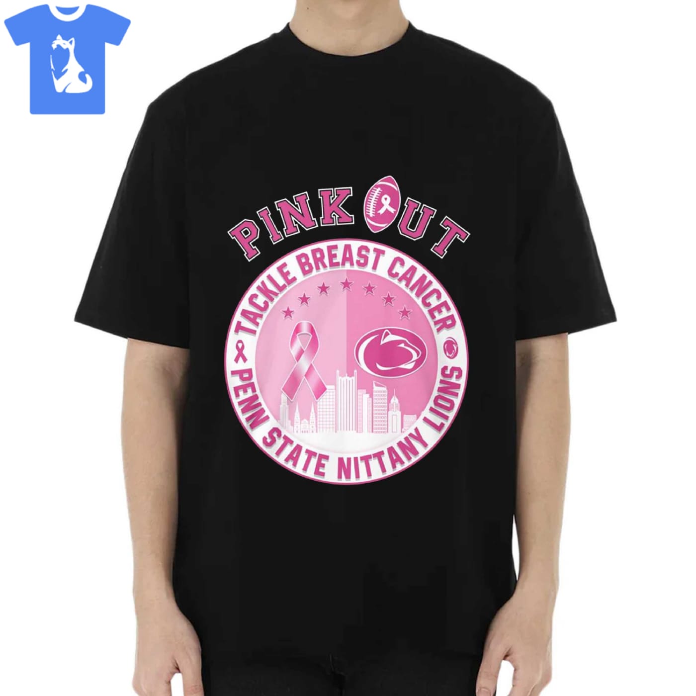Penn State Nittany Lions Pink Out Breast Cancer Shirt