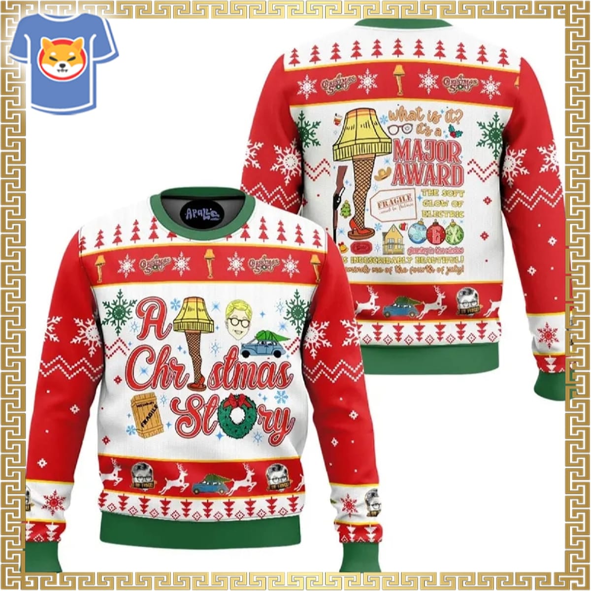 Christmas Story Ohh Fudge Ugly Christmas Sweater Christmas Story Ohh Fudge Ugly Christmas Sweater