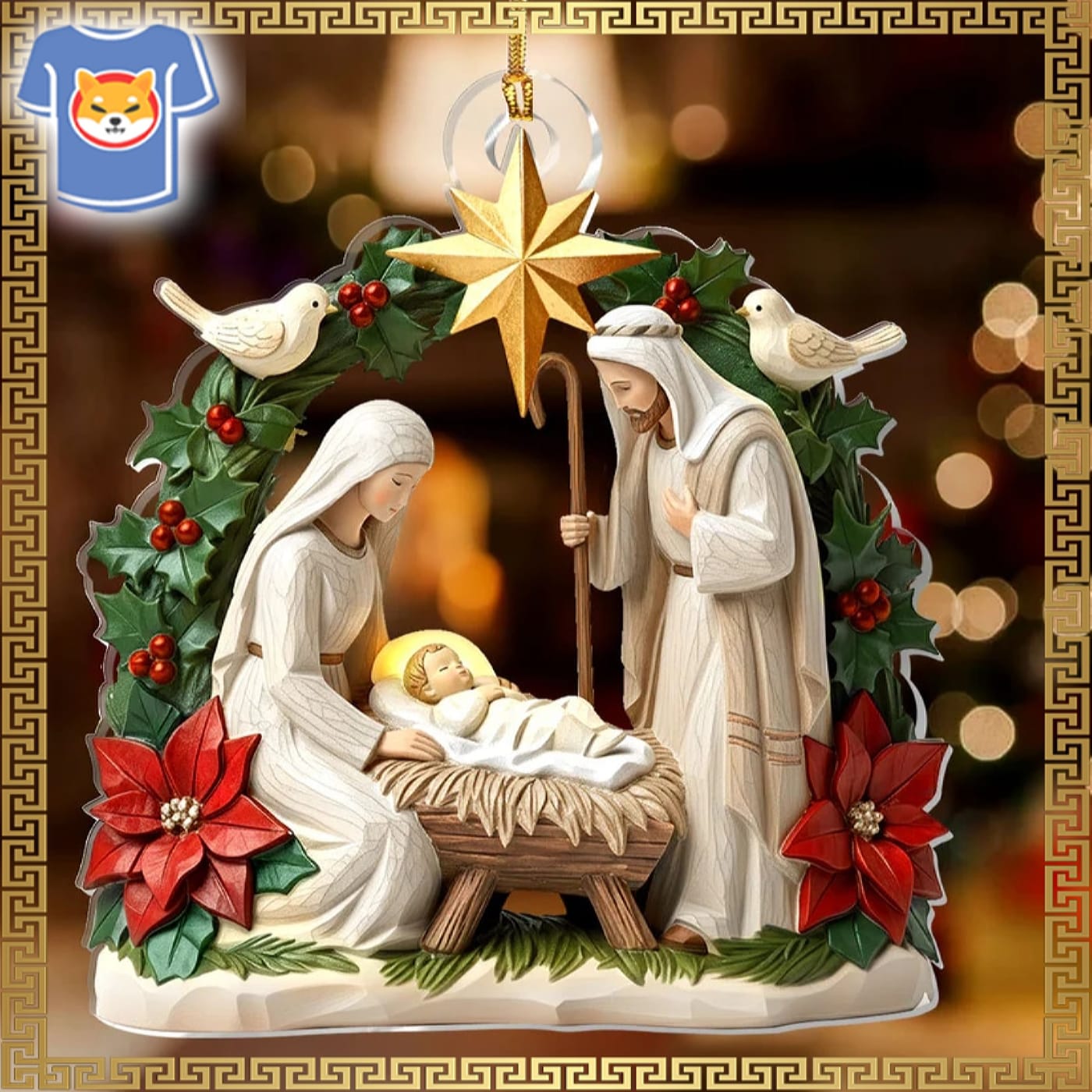 Ivory Blessing Jesus Is The Reason Acrylic Ornament Ivory Blessing Jesus Is The Reason Acrylic Ornament