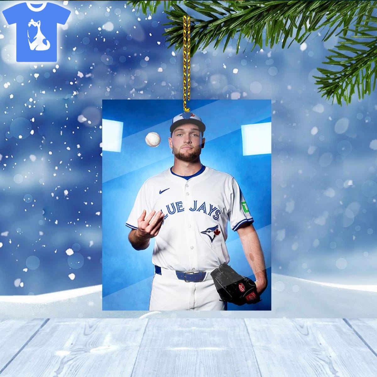 Trey Yesavage Toronto Blue Jays 2025 World Series Ornament Trey Yesavage Toronto Blue Jays 2025 World Series Ornament