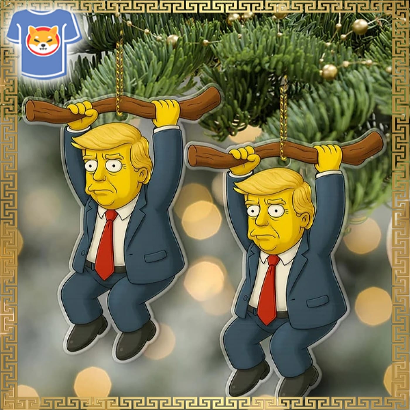 Trump The Simpsons Style Christmas Ornament Trump The Simpsons Style Christmas Ornament