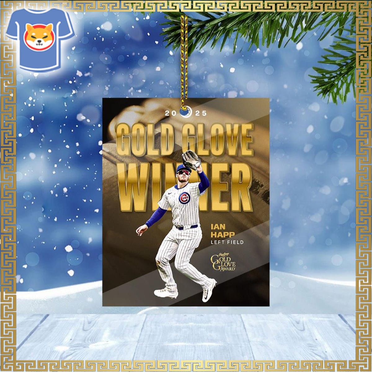 Ian Happ Gold Glove Award 2025 Ornament Ian Happ Gold Glove Award 2025 Ornament