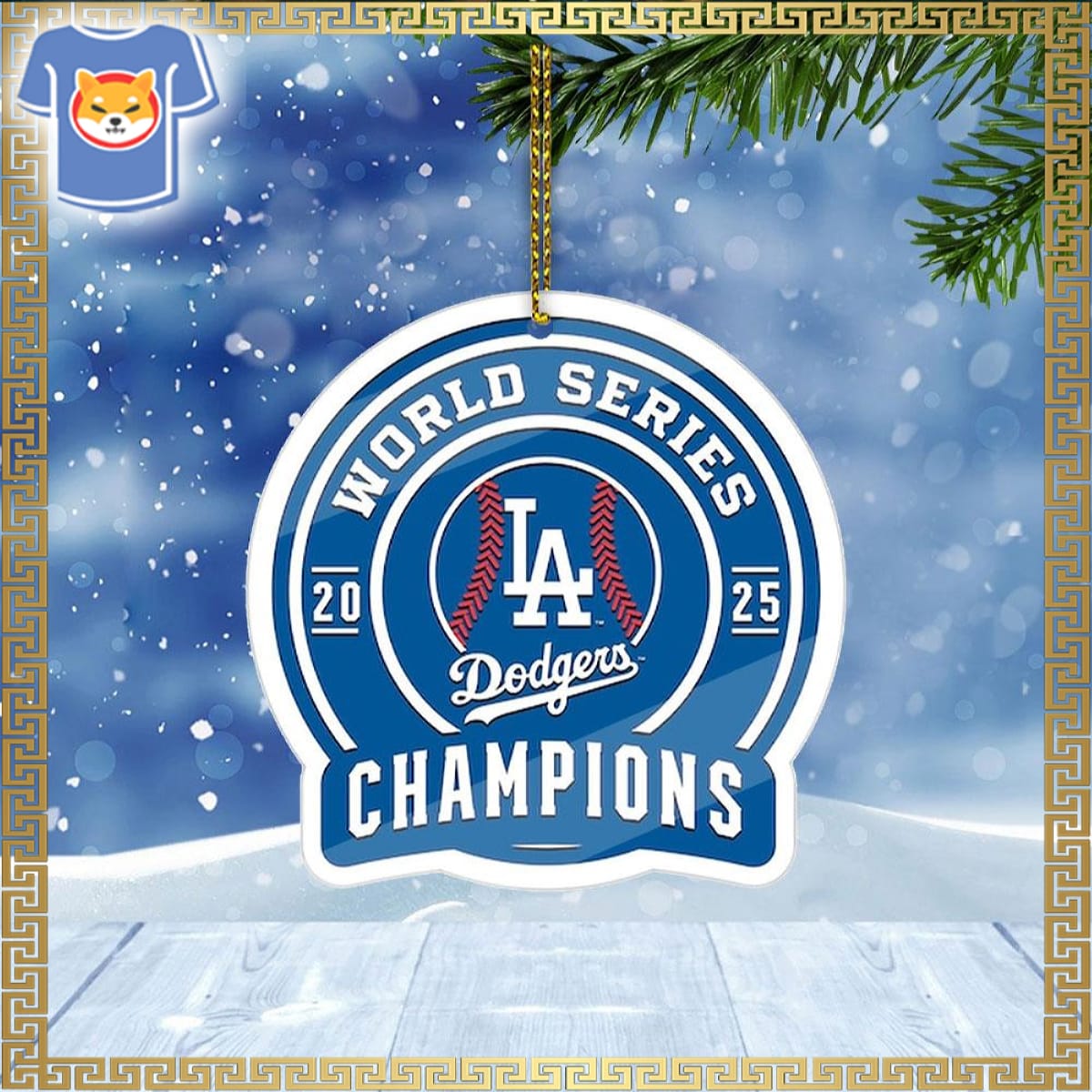 La Dodgers 2025 World Series Champions Ornament La Dodgers 2025 World Series Champions Ornament