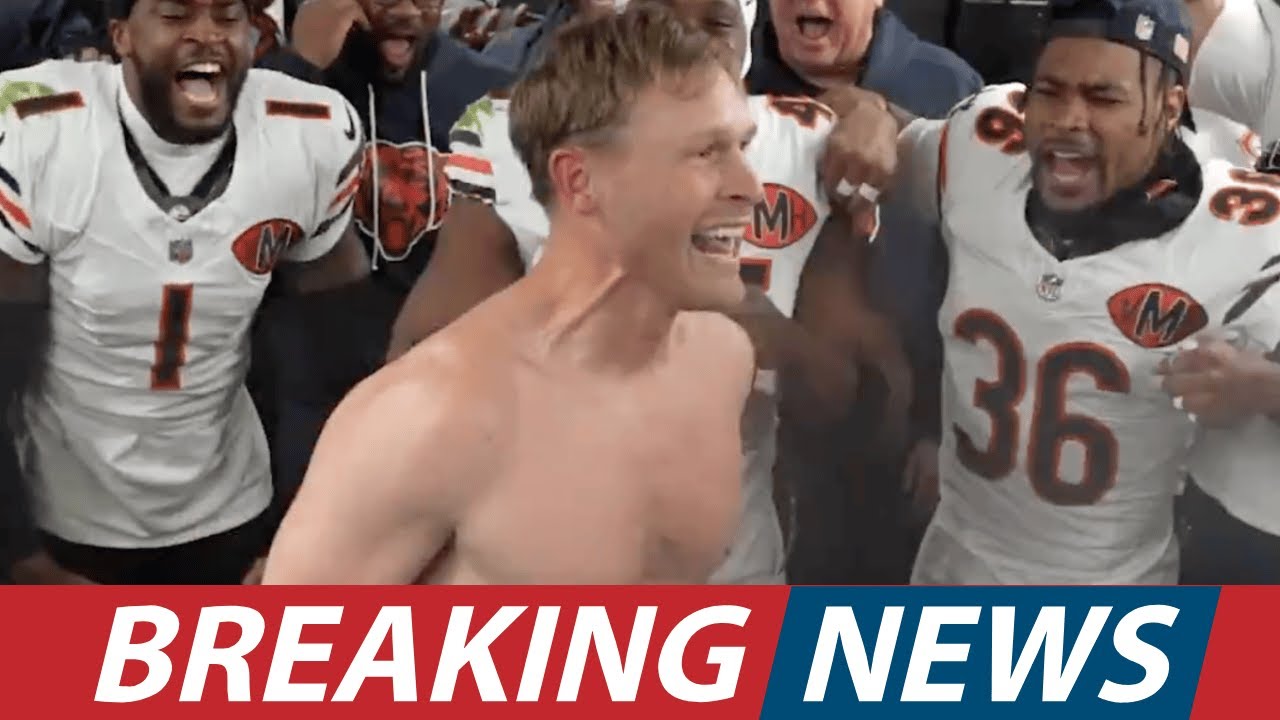 bears coach takes shirt off