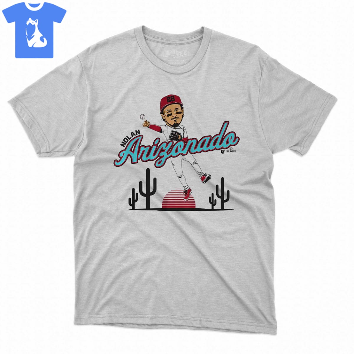 Nolan Arenado Arizonado Caricature T-shirt